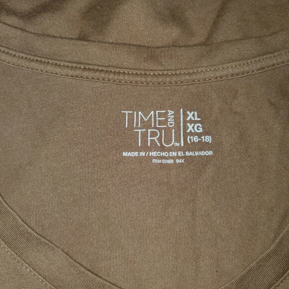Time and true xl 16-18 tan/ light brown tee - Picture 5 of 7